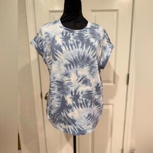 Como Vintage Tie-Dye T-Shirt - Blue & White, XXL
